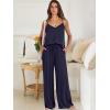 imageANRABESS Womens 2 Piece Linen Lounge Set Casual Matching Pants Jumpsuit Summer Beach Travel Vacation Trendy OutfitsNavy Blue