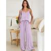 imageANRABESS Womens 2 Piece Linen Lounge Set Casual Matching Pants Jumpsuit Summer Beach Travel Vacation Trendy OutfitsPurple
