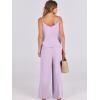 imageANRABESS Womens 2 Piece Linen Lounge Set Casual Matching Pants Jumpsuit Summer Beach Travel Vacation Trendy OutfitsPurple