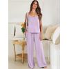 imageANRABESS Womens 2 Piece Linen Lounge Set Casual Matching Pants Jumpsuit Summer Beach Travel Vacation Trendy OutfitsPurple