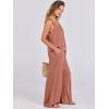 imageANRABESS Womens 2 Piece Linen Lounge Set Casual Matching Pants Jumpsuit Summer Beach Travel Vacation Trendy OutfitsRust