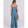 imageANRABESS Womens 2 Piece Linen Lounge Set Casual Matching Pants Jumpsuit Summer Beach Travel Vacation Trendy OutfitsTeal