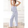 imageANRABESS Womens 2 Piece Outfits Linen Pants Jumpsuit Matching Lounge Set Casual Summer Beach Vacation Trendy Clothes Blue Large
