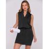 imageANRABESS Womens 2 Piece Outfits Tennis Workout Summer Sets Sleeveless Top And Skirt 2025 Casual Lounge Short Set SweatsuitBlack