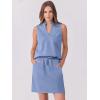 imageANRABESS Womens 2 Piece Outfits Tennis Workout Summer Sets Sleeveless Top And Skirt 2025 Casual Lounge Short Set SweatsuitBlue