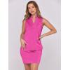 imageANRABESS Womens 2 Piece Outfits Tennis Workout Summer Sets Sleeveless Top And Skirt 2025 Casual Lounge Short Set SweatsuitPink