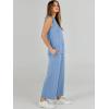 imageANRABESS Womens 2 Piece Sets Summer Outfits Sleeveless Wide Leg Tracksuits Casual Sweat Sets Lounge SweatsuitsBlue