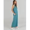 imageANRABESS Womens 2 Piece Sets Summer Outfits Sleeveless Wide Leg Tracksuits Casual Sweat Sets Lounge SweatsuitsLake