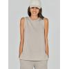 imageANRABESS Womens 2 Piece Sets Summer Outfits Sleeveless Wide Leg Tracksuits Casual Sweat Sets Lounge SweatsuitsLight Beige
