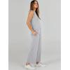 imageANRABESS Womens 2 Piece Sets Summer Outfits Sleeveless Wide Leg Tracksuits Casual Sweat Sets Lounge SweatsuitsLight Grey