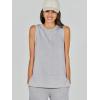 imageANRABESS Womens 2 Piece Sets Summer Outfits Sleeveless Wide Leg Tracksuits Casual Sweat Sets Lounge SweatsuitsLight Grey