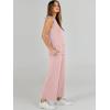 imageANRABESS Womens 2 Piece Sets Summer Outfits Sleeveless Wide Leg Tracksuits Casual Sweat Sets Lounge SweatsuitsLight Pink