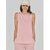 imageANRABESS Womens 2 Piece Sets Summer Outfits Sleeveless Wide Leg Tracksuits Casual Sweat Sets Lounge SweatsuitsLight Pink