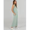 imageANRABESS Womens 2 Piece Sets Summer Outfits Sleeveless Wide Leg Tracksuits Casual Sweat Sets Lounge SweatsuitsMint