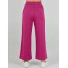 imageANRABESS Womens 2 Piece Sets Summer Outfits Sleeveless Wide Leg Tracksuits Casual Sweat Sets Lounge SweatsuitsRose Red