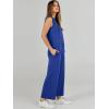 imageANRABESS Womens 2 Piece Sets Summer Outfits Sleeveless Wide Leg Tracksuits Casual Sweat Sets Lounge SweatsuitsRoyal Blue
