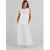 imageANRABESS Womens 2 Piece Sets Summer Outfits Sleeveless Wide Leg Tracksuits Casual Sweat Sets Lounge SweatsuitsWhite