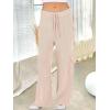 imageANRABESS Womens Two Piece Outfits Casual Knit Hooded Sweater Straight Leg Pants Set 2025 Fall Lounge Travel ClothesBeige