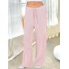 imageANRABESS Womens Two Piece Outfits Casual Knit Hooded Sweater Straight Leg Pants Set 2025 Fall Lounge Travel ClothesLight Pink