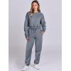 imageANRABESS Womens Two Piece Outfits Long Sleeve Crop Sweatshirt and Jogger Pants Lounge Sweatsuit Sets Tracksuit with PocketsDark Grey