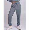 imageANRABESS Womens Two Piece Outfits Long Sleeve Crop Sweatshirt and Jogger Pants Lounge Sweatsuit Sets Tracksuit with PocketsDark Grey