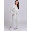 imageANRABESS Womens Two Piece Outfits Long Sleeve Crop Sweatshirt and Jogger Pants Lounge Sweatsuit Sets Tracksuit with PocketsGrey