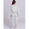 imageANRABESS Womens Two Piece Outfits Long Sleeve Crop Sweatshirt and Jogger Pants Lounge Sweatsuit Sets Tracksuit with PocketsGrey