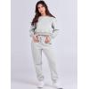 imageANRABESS Womens Two Piece Outfits Long Sleeve Crop Sweatshirt and Jogger Pants Lounge Sweatsuit Sets Tracksuit with PocketsGrey