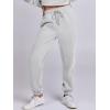 imageANRABESS Womens Two Piece Outfits Long Sleeve Crop Sweatshirt and Jogger Pants Lounge Sweatsuit Sets Tracksuit with PocketsGrey