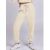 imageANRABESS Womens Two Piece Outfits Long Sleeve Crop Sweatshirt and Jogger Pants Lounge Sweatsuit Sets Tracksuit with PocketsKhaki