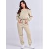 imageANRABESS Womens Two Piece Outfits Long Sleeve Crop Sweatshirt and Jogger Pants Lounge Sweatsuit Sets Tracksuit with PocketsLight Brown
