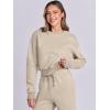 imageANRABESS Womens Two Piece Outfits Long Sleeve Crop Sweatshirt and Jogger Pants Lounge Sweatsuit Sets Tracksuit with PocketsLight Brown