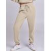 imageANRABESS Womens Two Piece Outfits Long Sleeve Crop Sweatshirt and Jogger Pants Lounge Sweatsuit Sets Tracksuit with PocketsLight Brown