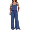 imageANRABESS Womens 2 Piece Linen Lounge Set Casual Matching Pants Jumpsuit Summer Beach Travel Vacation Trendy OutfitsDeep Blue