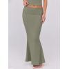 imageANRABESS Skirt Sets for Women 2 Piece Outfits 2025 Summer Crop Top Fold Over Maxi Skirt Set Going Out Dress Casual TrendyArmy Green