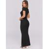 imageANRABESS Skirt Sets for Women 2 Piece Outfits 2025 Summer Crop Top Fold Over Maxi Skirt Set Going Out Dress Casual TrendyBlack