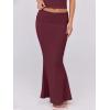 imageANRABESS Skirt Sets for Women 2 Piece Outfits 2025 Summer Crop Top Fold Over Maxi Skirt Set Going Out Dress Casual TrendyBurgundy