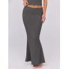 imageANRABESS Skirt Sets for Women 2 Piece Outfits 2025 Summer Crop Top Fold Over Maxi Skirt Set Going Out Dress Casual TrendyDeep Grey