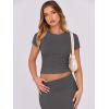imageANRABESS Skirt Sets for Women 2 Piece Outfits 2025 Summer Crop Top Fold Over Maxi Skirt Set Going Out Dress Casual TrendyDeep Grey