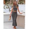 imageANRABESS Skirt Sets for Women 2 Piece Outfits 2025 Summer Crop Top Fold Over Maxi Skirt Set Going Out Dress Casual TrendyDeep Grey
