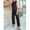 imageANRABESS Women 2 Piece Outfits Mock Neck Sweater Vests Wide Leg Pants Lounge Matching Set Summer Vacation Travel ClothingBlack