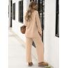 imageANRABESS Women 2 Piece Outfits Oversized Loose Waffle Knit Sweater Set 2025 Fall Trendy Matching Lounge Sets Cozy ClothesApricot