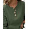 imageANRABESS Women 2 Piece Outfits Oversized Loose Waffle Knit Sweater Set 2025 Fall Trendy Matching Lounge Sets Cozy ClothesArmy Green