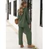 imageANRABESS Women 2 Piece Outfits Oversized Loose Waffle Knit Sweater Set 2025 Fall Trendy Matching Lounge Sets Cozy ClothesArmy Green