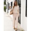imageANRABESS Women 2 Piece Outfits Oversized Loose Waffle Knit Sweater Set 2025 Fall Trendy Matching Lounge Sets Cozy ClothesBeige