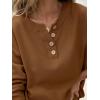 imageANRABESS Women 2 Piece Outfits Oversized Loose Waffle Knit Sweater Set 2025 Fall Trendy Matching Lounge Sets Cozy ClothesBrown