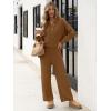 imageANRABESS Women 2 Piece Outfits Oversized Loose Waffle Knit Sweater Set 2025 Fall Trendy Matching Lounge Sets Cozy ClothesBrown
