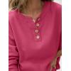 imageANRABESS Women 2 Piece Outfits Oversized Loose Waffle Knit Sweater Set 2025 Fall Trendy Matching Lounge Sets Cozy ClothesCherry