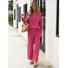 imageANRABESS Women 2 Piece Outfits Oversized Loose Waffle Knit Sweater Set 2025 Fall Trendy Matching Lounge Sets Cozy ClothesCherry