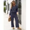 imageANRABESS Women 2 Piece Outfits Oversized Loose Waffle Knit Sweater Set 2025 Fall Trendy Matching Lounge Sets Cozy ClothesDeep Blue